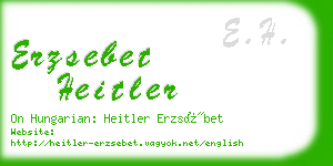erzsebet heitler business card